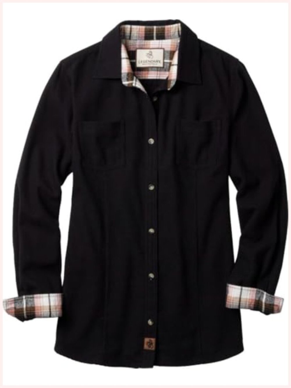 Women's Flannel Shirt Long Sleeve Button Up 100% Cotton